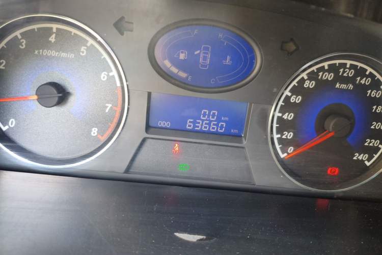 Used Geely Auto Classic Emgrand 2013 Sedan 1.5L Manual Elite Model Odometer Close Up