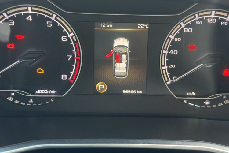 Used Geely Auto Coolray 2021 1.4T DCT Platinum Edition Odometer Close Up