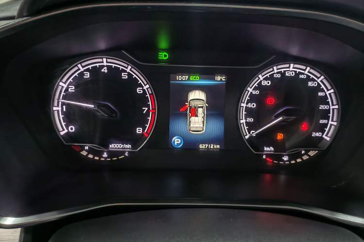 Used Geely Auto Coolray 2019 260T DCT Knight China VI Standard Odometer Close Up