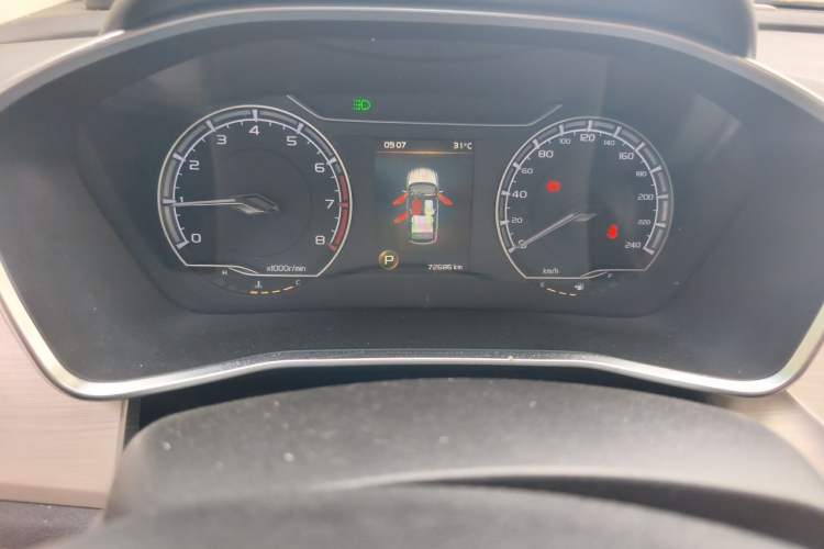 Used Geely Auto Coolray 2019 260T DCT Knight China VI Standard Odometer Close Up