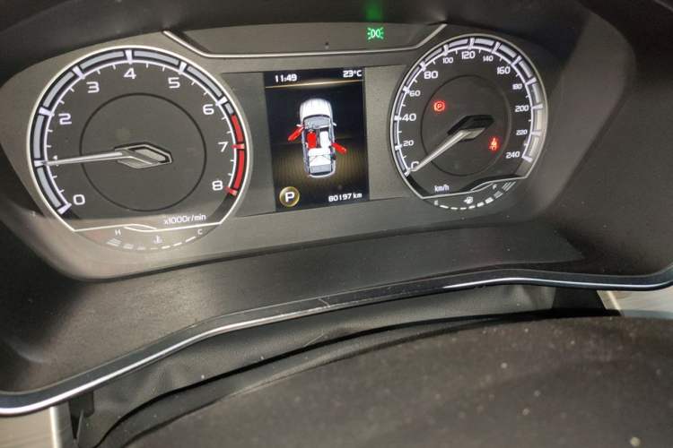 Used Geely Auto Coolray 2019 260T DCT Knight China VI Standard Odometer Close Up