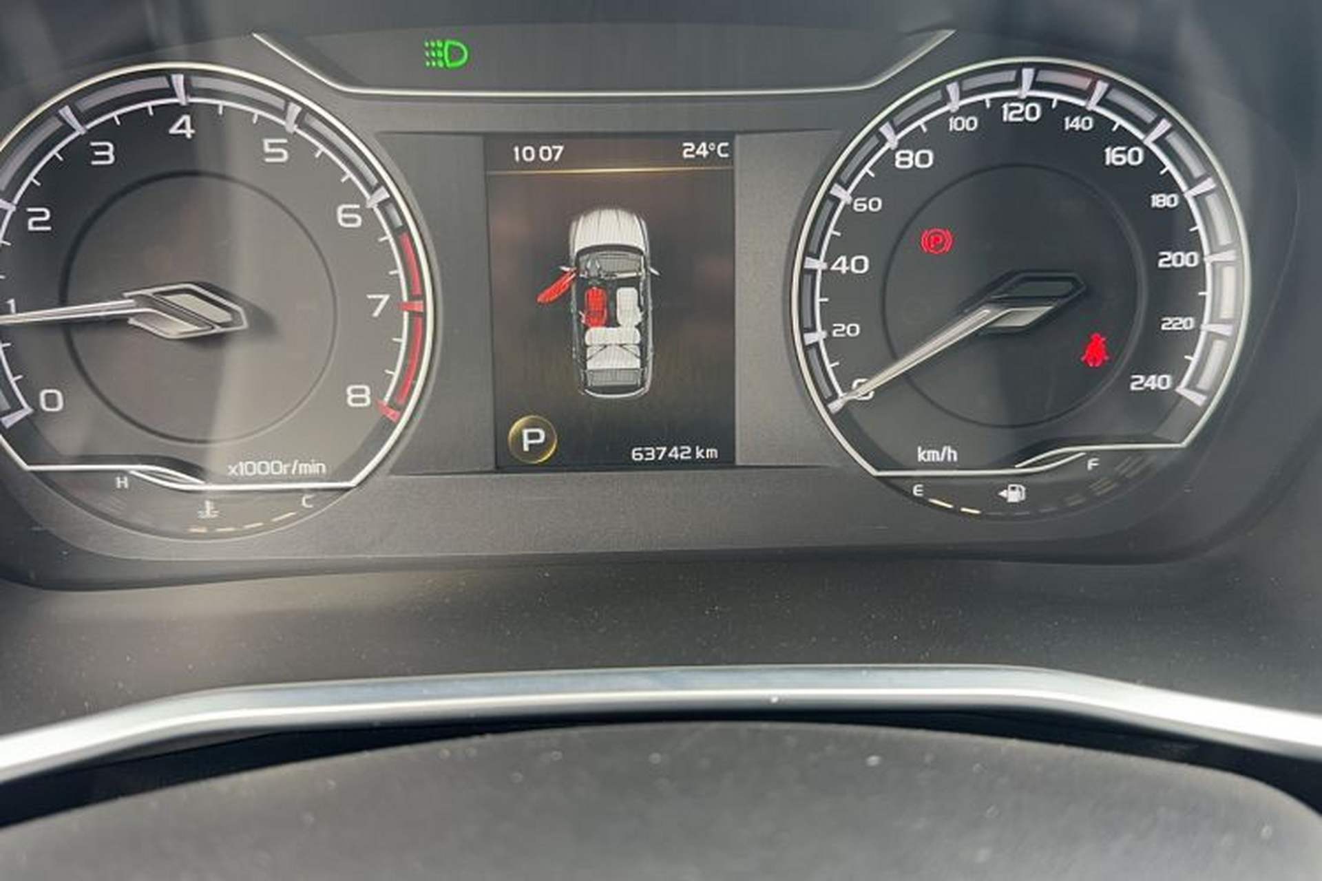 Used Geely Auto Coolray 2019 260T DCT Knight China VI Standard Odometer Close Up