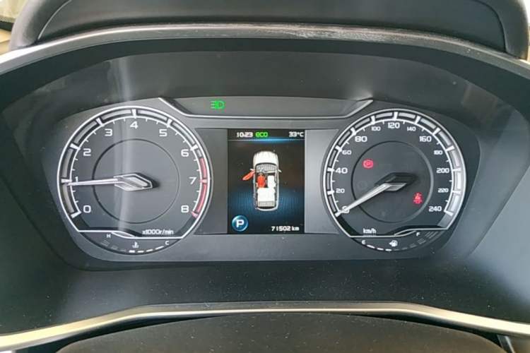Used Geely Auto Coolray 2019 260T DCT Knight China VI Standard Odometer Close Up