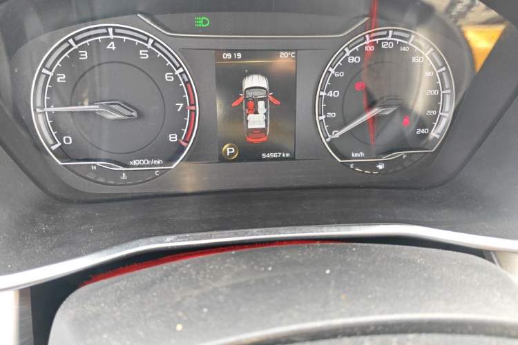 Used Geely Auto Coolray 2019 260T DCT Knight China VI Standard Odometer Close Up