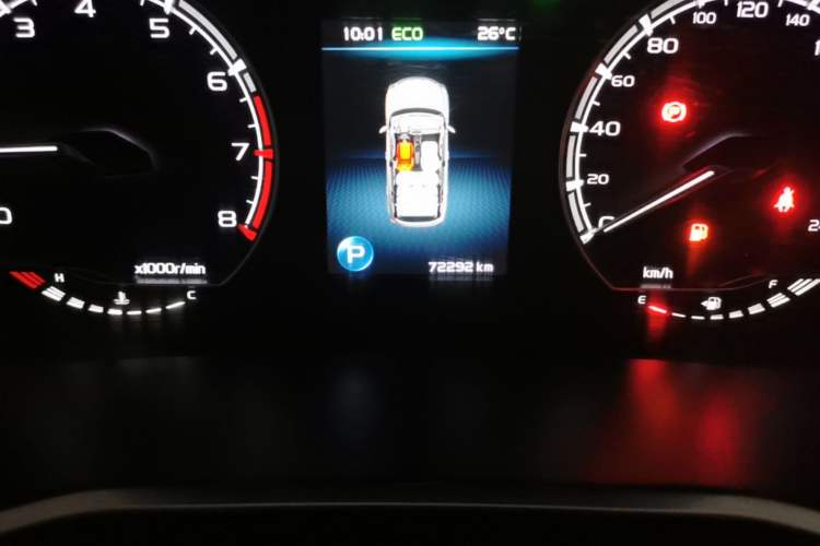Used Geely Auto Coolray 2019 260T DCT Knight China VI Standard Odometer Close Up