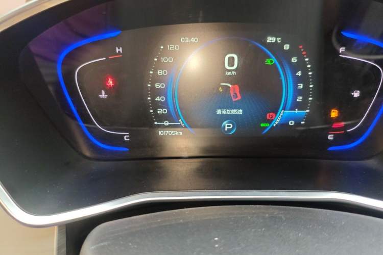 Used Geely Auto Coolray 2019 260T DCT Explorer China V Standard Odometer Close Up