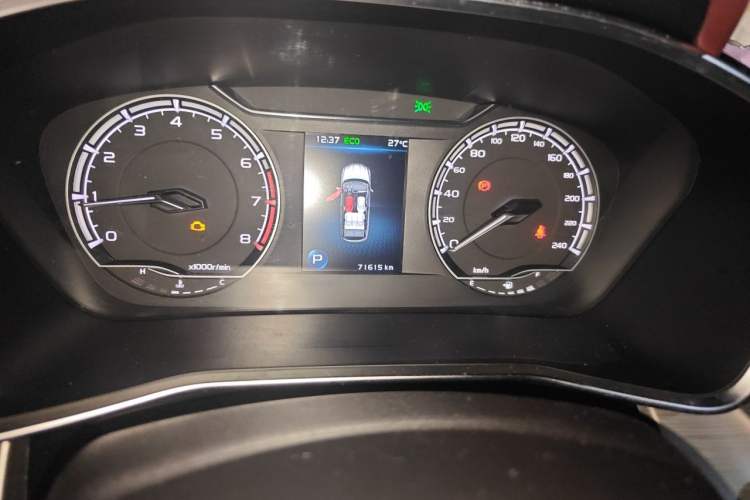 Used Geely Auto Coolray 2019 260T DCT Knight China VI Standard Odometer Close Up