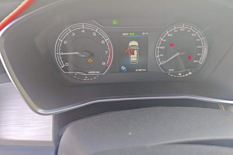 Used Geely Auto Coolray 2019 260T DCT Knight China VI Standard Odometer Close Up
