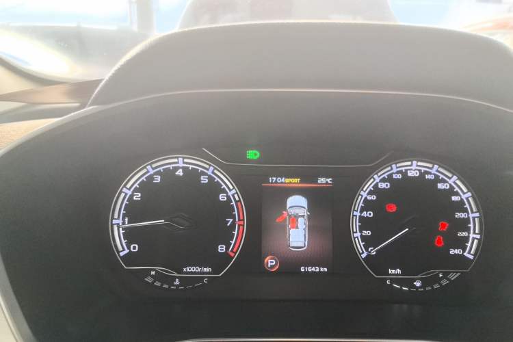 Used Geely Auto Coolray 2021 1.4T DCT Platinum Edition Odometer Close Up