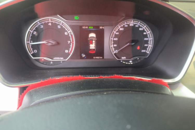 Used Geely Auto Coolray 2021 1.4T DCT Platinum Edition Odometer Close Up