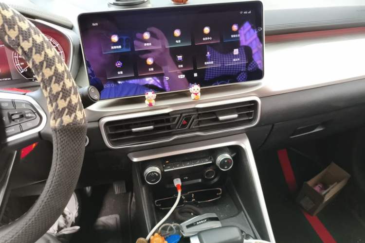 Used Geely Auto Coolray 2021 1.4T DCT Platinum Edition Audio And AC Panel