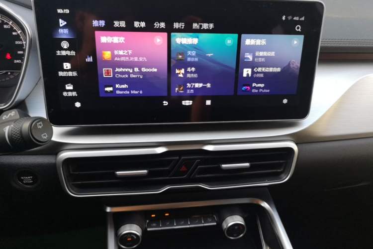 Used Geely Auto Coolray 2021 1.4T DCT Diamond Edition Audio And AC Panel