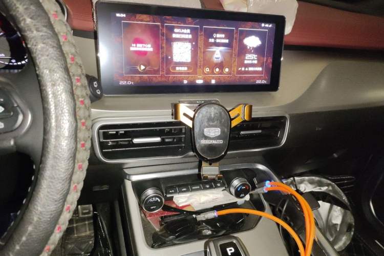 Used Geely Auto Coolray 2021 1.5TD DCT Starry Edition Audio And AC Panel