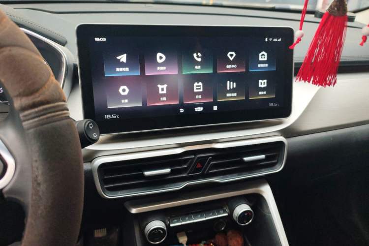 Used Geely Auto Coolray 2021 1.4T DCT Platinum Edition Audio And AC Panel