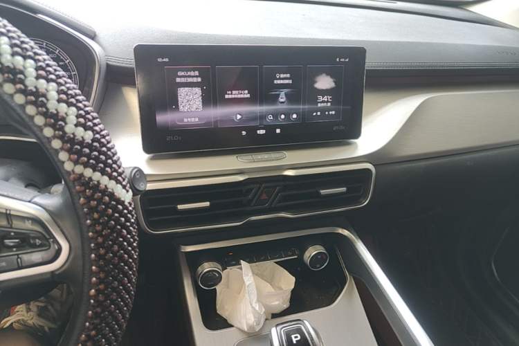 Used Geely Auto Coolray 2021 1.4T DCT Platinum Edition Audio And AC Panel