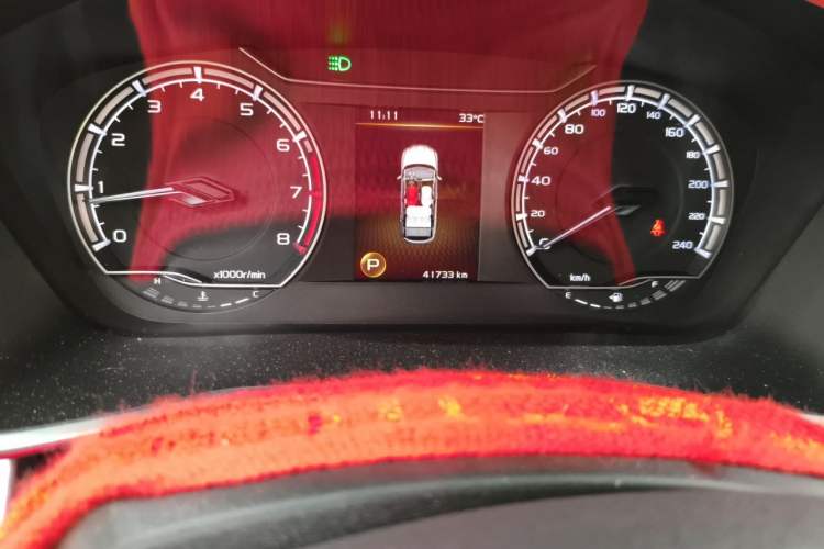 Used Geely Auto Coolray 2021 1.4T DCT Platinum Edition Odometer Close Up