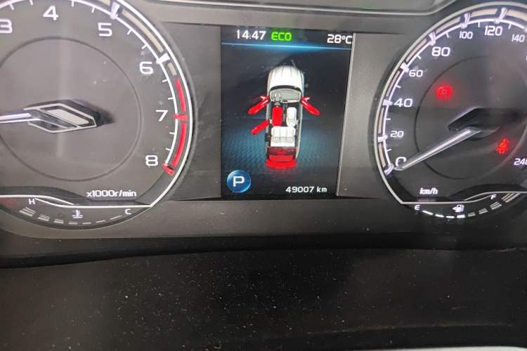 Used Geely Auto Coolray 2021 1.4T DCT Platinum Edition Odometer Close Up