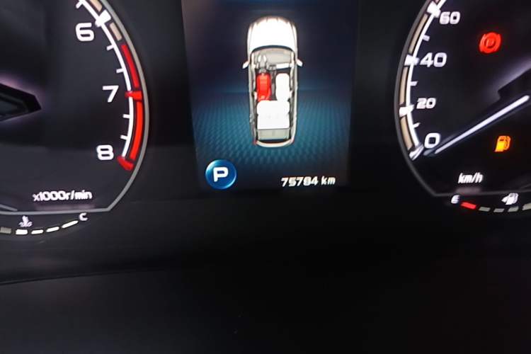 Used Geely Auto Coolray 2021 1.4T DCT Diamond Edition Odometer Close Up