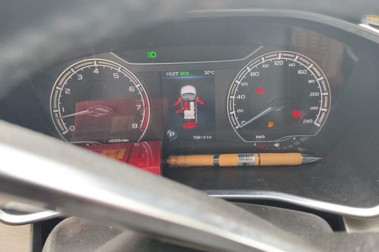 Used Geely Auto Coolray 2021 1.4T DCT Diamond Edition Odometer Close Up