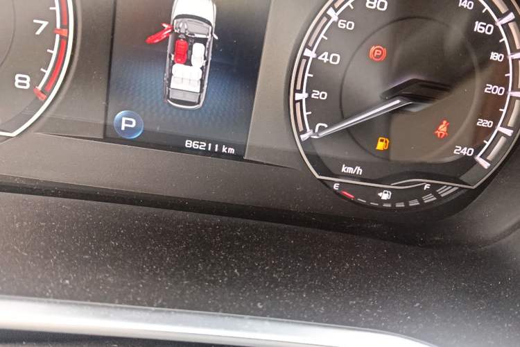 Used Geely Auto Coolray 2021 1.4T DCT Platinum Edition Odometer Close Up