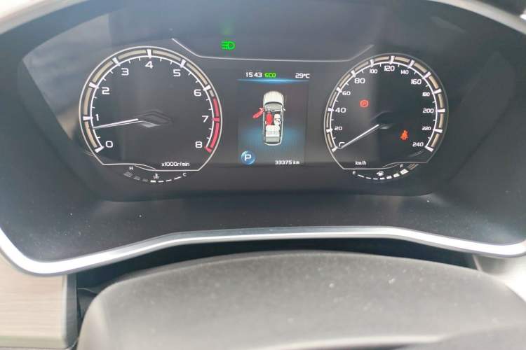 Used Geely Auto Coolray 2021 1.4T DCT Platinum Edition Odometer Close Up