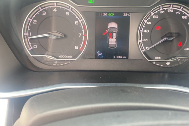 Used Geely Auto Coolray 2021 1.4T DCT Diamond Edition Odometer Close Up