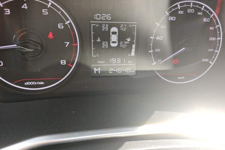 Used Geely Auto Coolray 2021 1.4T Manual Gold Edition Odometer Close Up