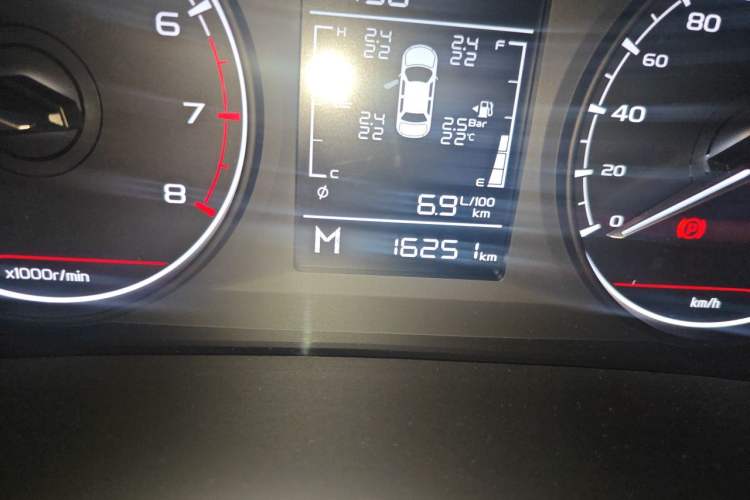 Used Geely Auto Coolray 2021 1.4T Manual Gold Edition Odometer Close Up