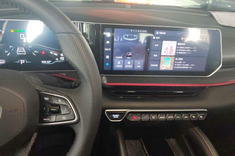 Used Geely Auto Coolray 2022 Bin Yue COOL 1.5TD DCT Hot Engine Edition Audio And AC Panel