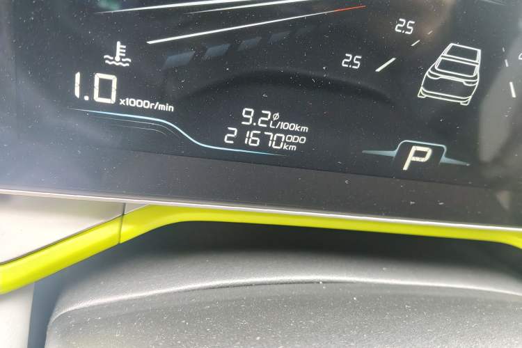 Used Geely Auto Coolray 2022 Bin Yue COOL 1.5TD DCT Hot Engine Edition Odometer Close Up