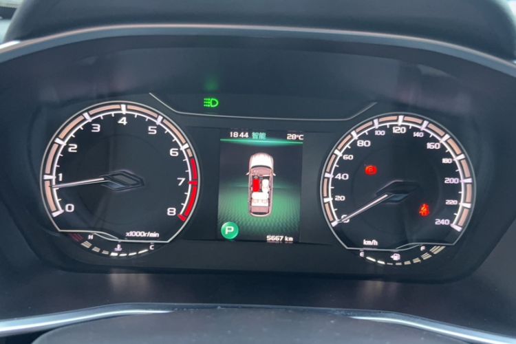 Used Geely Auto Coolray 2023 1.5T DCT Platinum Edition Odometer Close Up