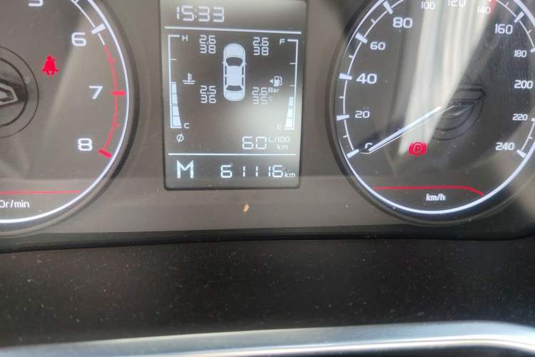Used Geely Auto Coolray 2023 1.4T Manual Gold Edition Odometer Close Up