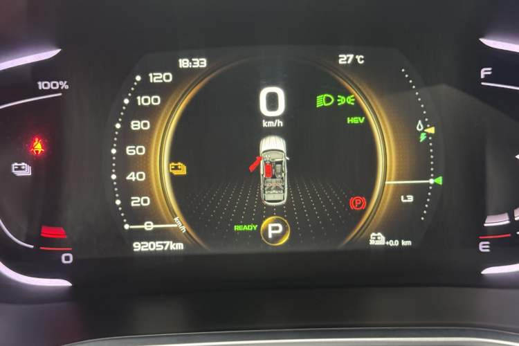 Used Geely Auto Coolray New Energy 2019 260T DCT Knight Odometer Close Up