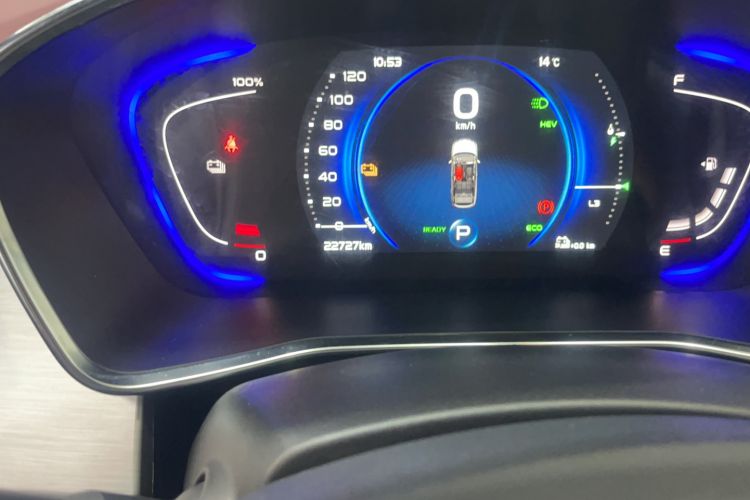 Used Geely Auto Coolray New Energy 2022 1.5T ePro 85KM Starry Edition Odometer Close Up