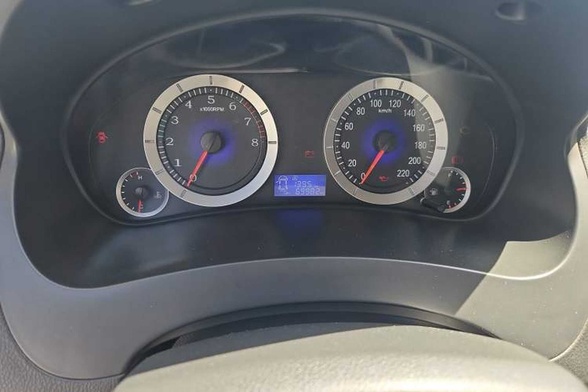 Used Geely Auto Diamond 2015 Sedan 1.5L Manual SuperDeluxe Model Odometer Close Up
