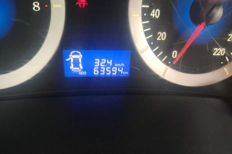 Used Geely Auto Diamond Fortune 2012 1.5L Elite Version Odometer Close Up