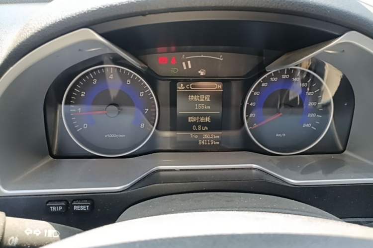 Used Geely Auto Emgrand 2014 Sedan 1.5L Manual Elite Model Odometer Close Up