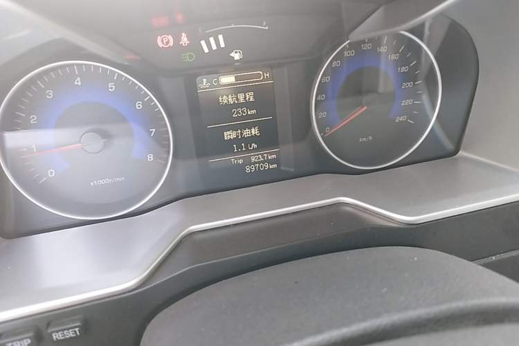 Used Geely Auto Emgrand 2014 Sedan 1.5L Manual Elite Model Odometer Close Up