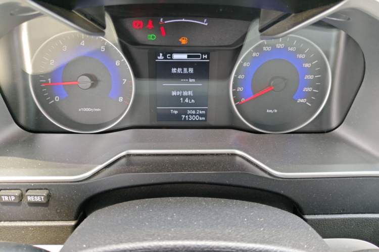 Used Geely Auto Emgrand 2016 Sedan 1.5L Manual Luxury Model Odometer Close Up