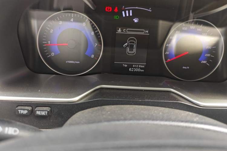 Used Geely Auto Emgrand 2016 Sedan 1.5L Manual Luxury Model Odometer Close Up