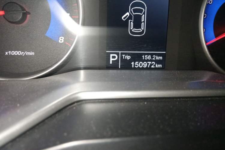 Used Geely Auto Emgrand 2016 Sedan 1.5L CVT Upward Version Odometer Close Up