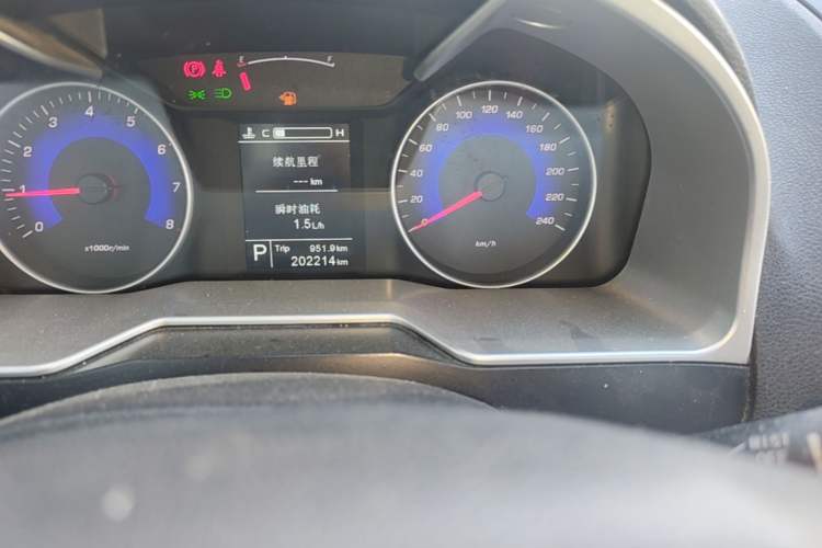 Used Geely Auto Emgrand 2016 Sedan 1.5L CVT Upward Version Odometer Close Up