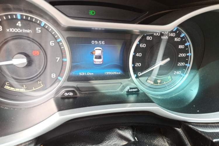 Used Geely Auto Emgrand 2017 Sedan Million Edition 1.5L Manual - Upward Version Odometer Close Up