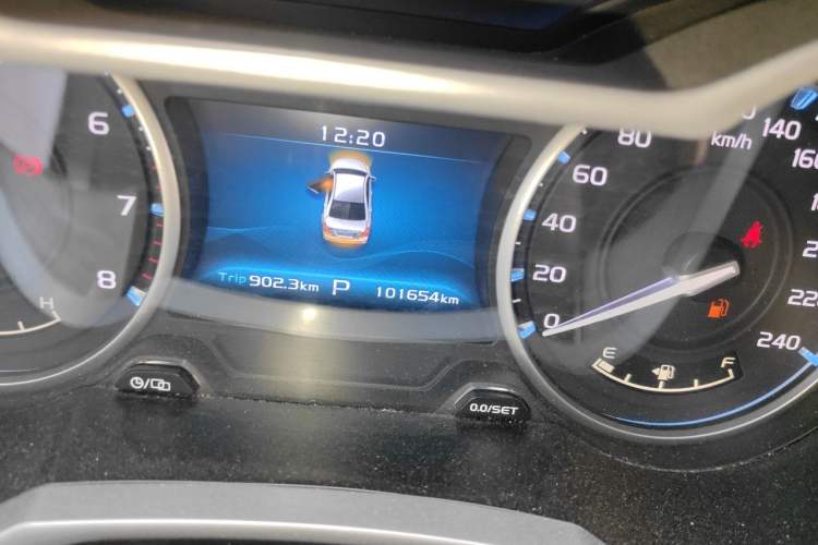 Used Geely Auto Emgrand 2017 Sedan Million Edition 1.5L CVT Luxury Model Odometer Close Up