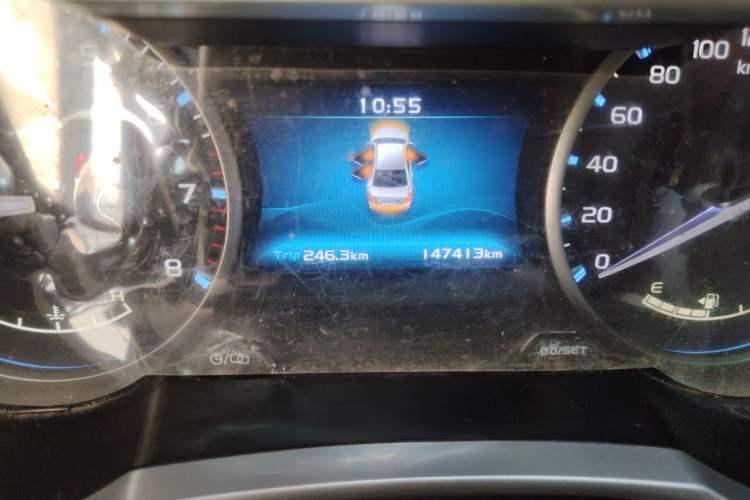 Used Geely Auto Emgrand 2017 Sedan Million Edition 1.5L Manual - Upward Version Odometer Close Up
