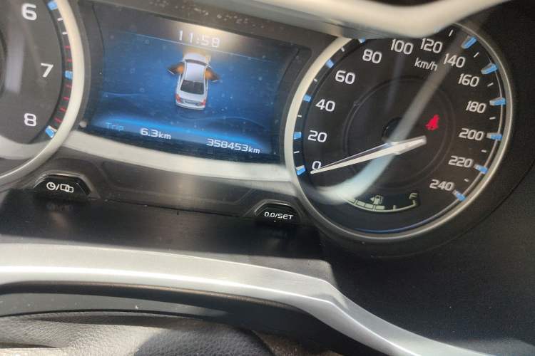 Used Geely Auto Emgrand 2017 Sedan Million Edition 1.5L Manual - Upward Version Odometer Close Up