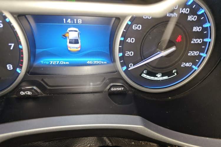 Used Geely Auto Emgrand 2017 Sedan Million Edition 1.5L Manual - Upward Version Odometer Close Up