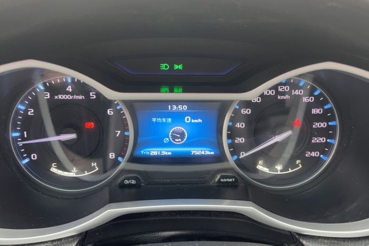 Used Geely Auto Emgrand 2017 Sedan Million Edition 1.5L Manual - Upward Version Odometer Close Up