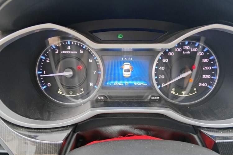 Used Geely Auto Emgrand 2017 Sedan Million Edition 1.5L CVT Upward Version Odometer Close Up
