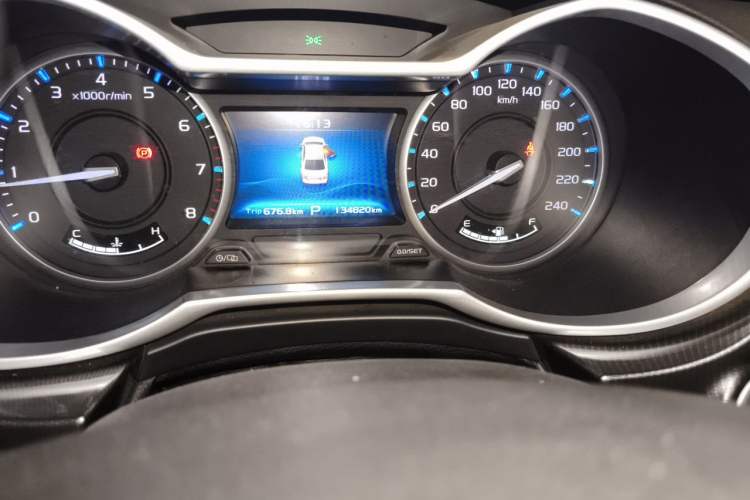 Used Geely Auto Emgrand 2017 Sedan Million Edition 1.5L CVT Upward Connectivity Version Odometer Close Up